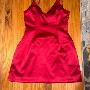 Fashion Nova Red Midi Dress